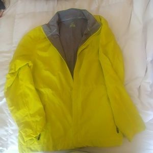 Windbreaker, fluorescent yellow